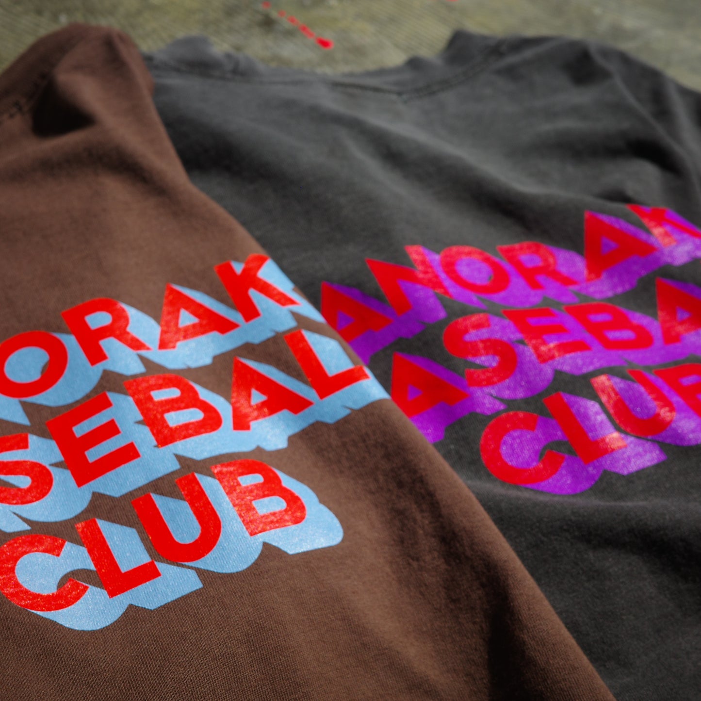 " ANORAK BASEBALL CLUB " 7.5oz Garment Dye tee ANORAK CLUB アノラッククラブ T-shirts