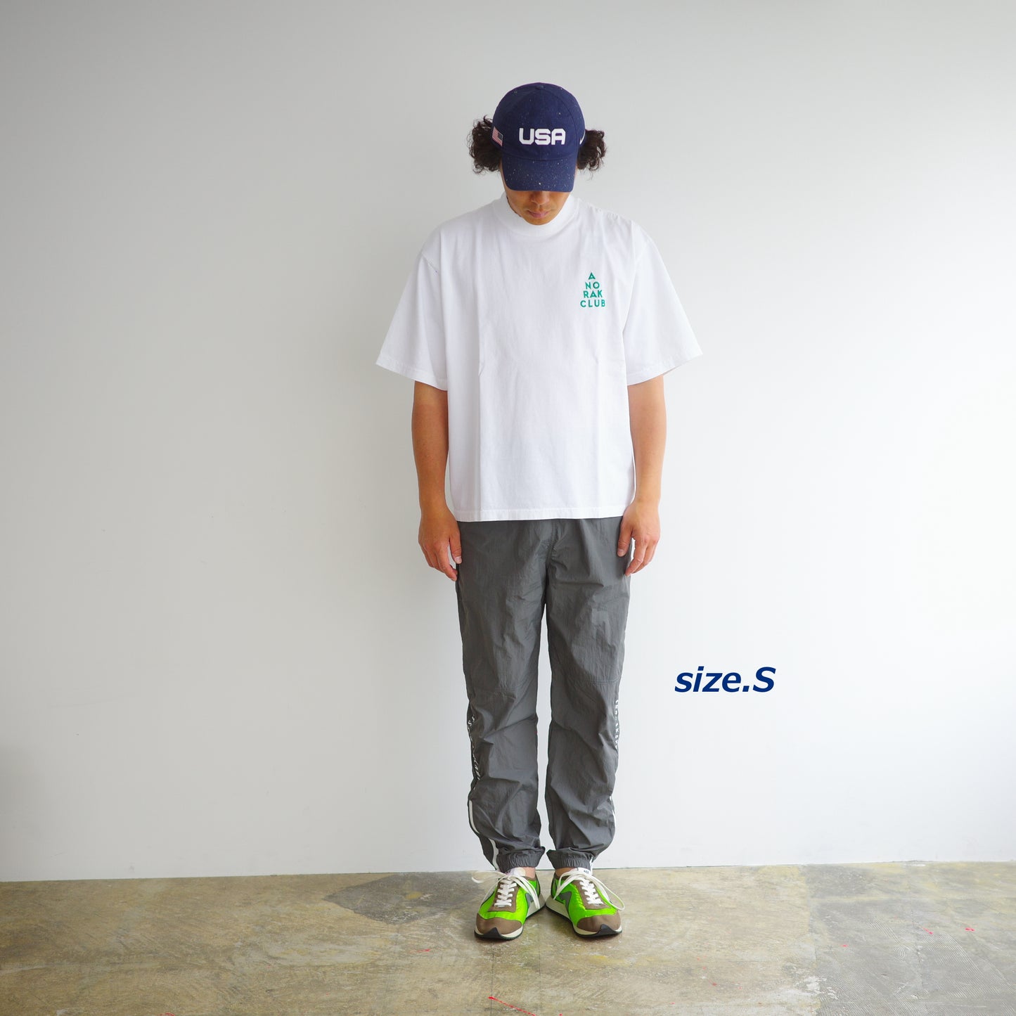 ANORAK CLUB  -LET'S STOP DREAMING-  NYLON TRACK PANTS  アノラッククラブ