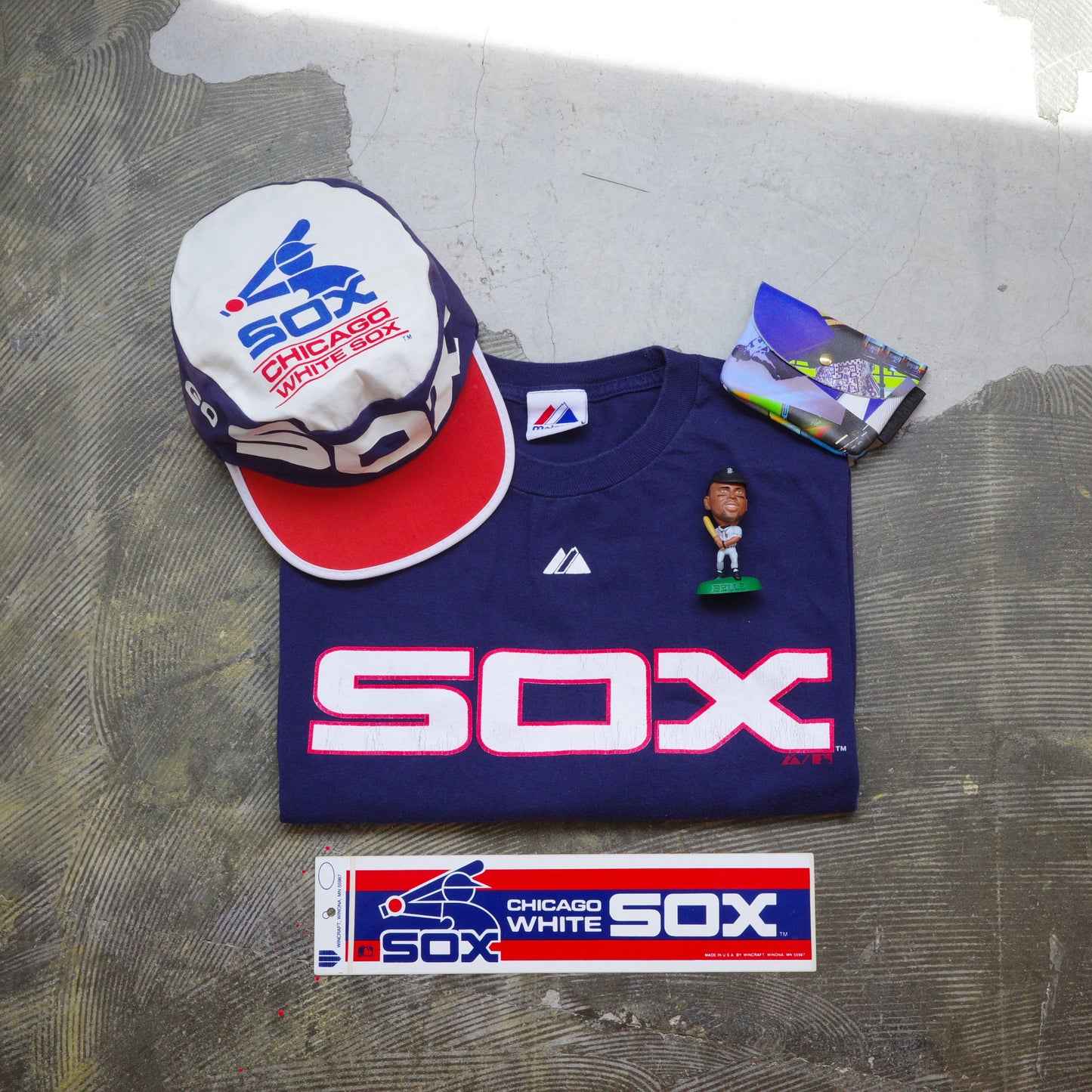 【used】Majestic WHITE SOX tee baseball MLB ホワイトソックス