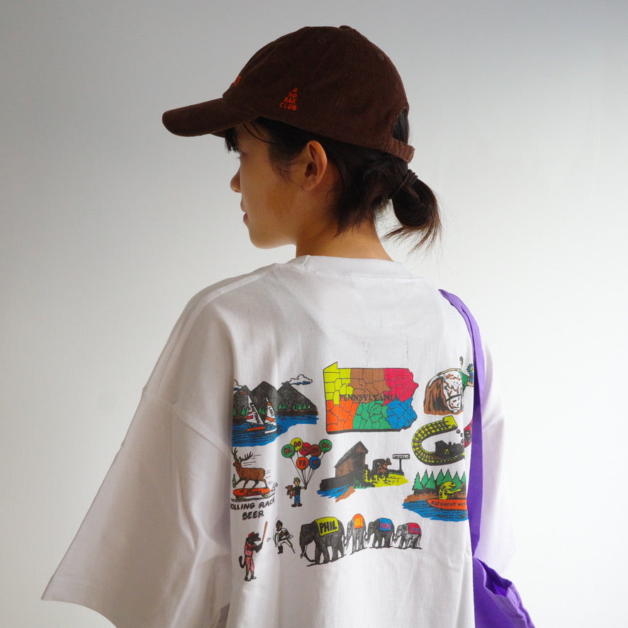 Soglia × ANORAK CLUB 7オンス "PENNSYLVANIA ペンシルバニア" tee アノラッククラブ ソリア