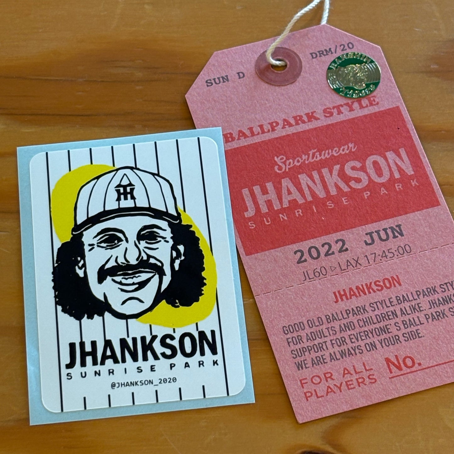 【12月末頃デリバリー】阪神タイガース（公認）× JHANKSON "RANDY BONDS " sweat（ステッカー付き） HANSHIN Tigers ジャンクソン ランディーボンズ