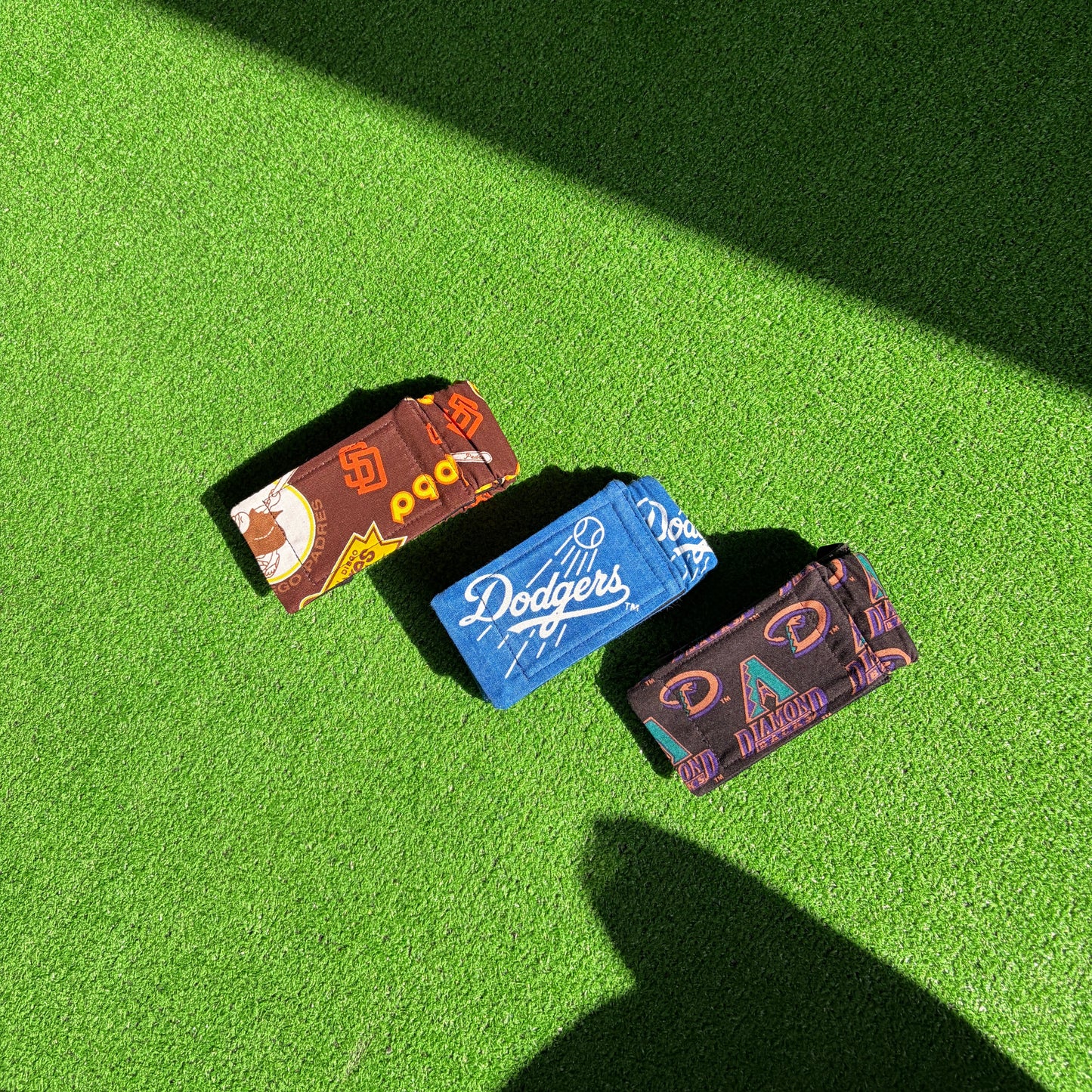 vintage fabric cycling ankle strap MLB dodgers padres diamondbacks