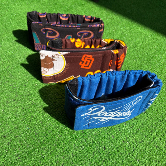 vintage fabric cycling ankle strap MLB dodgers padres diamondbacks