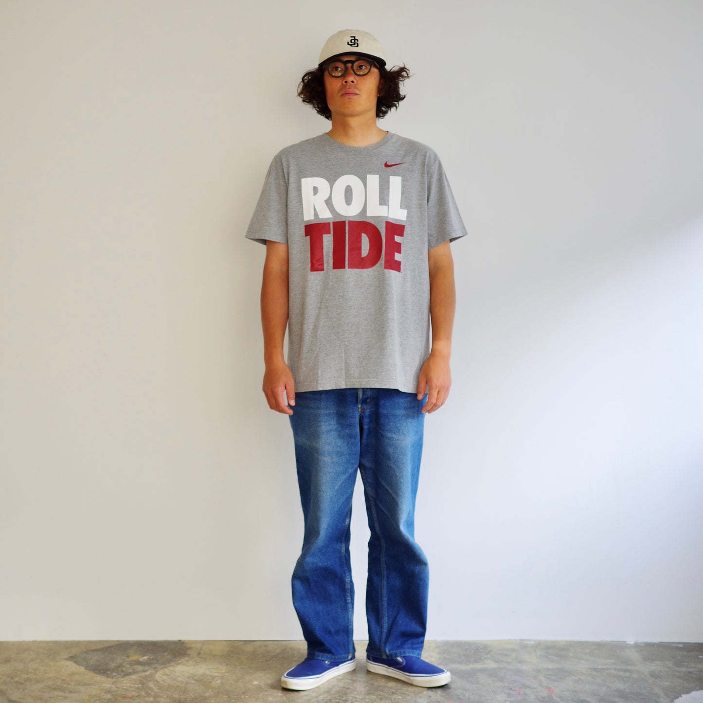 【used】  NIKE ナイキ  "ROLL TIDE"  University of Alabama  tee