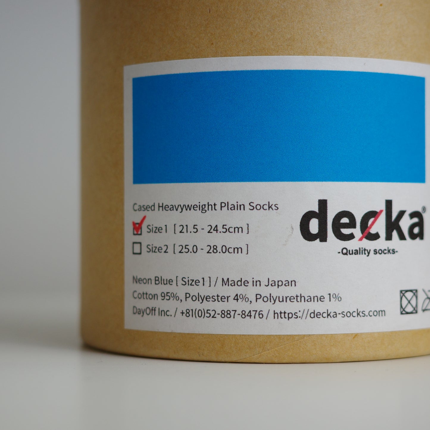 decka デカ  RIB SOCKS リブソックス カラーソックス　日本製　made in japan