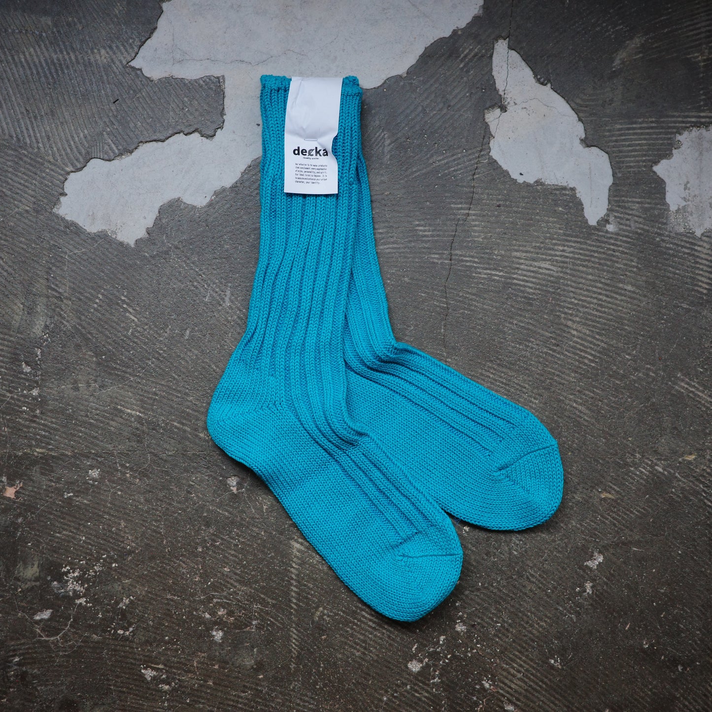 decka デカ  RIB SOCKS リブソックス カラーソックス　日本製　made in japan