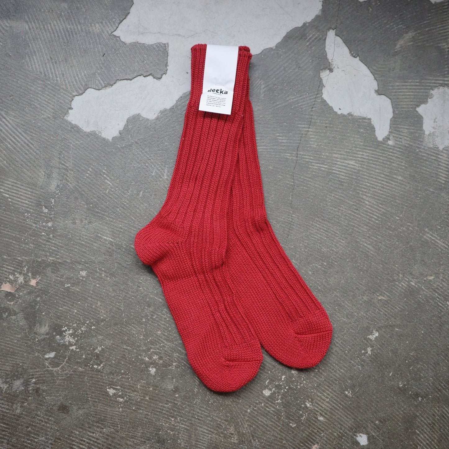 decka デカ  RIB SOCKS リブソックス カラーソックス　日本製　made in japan