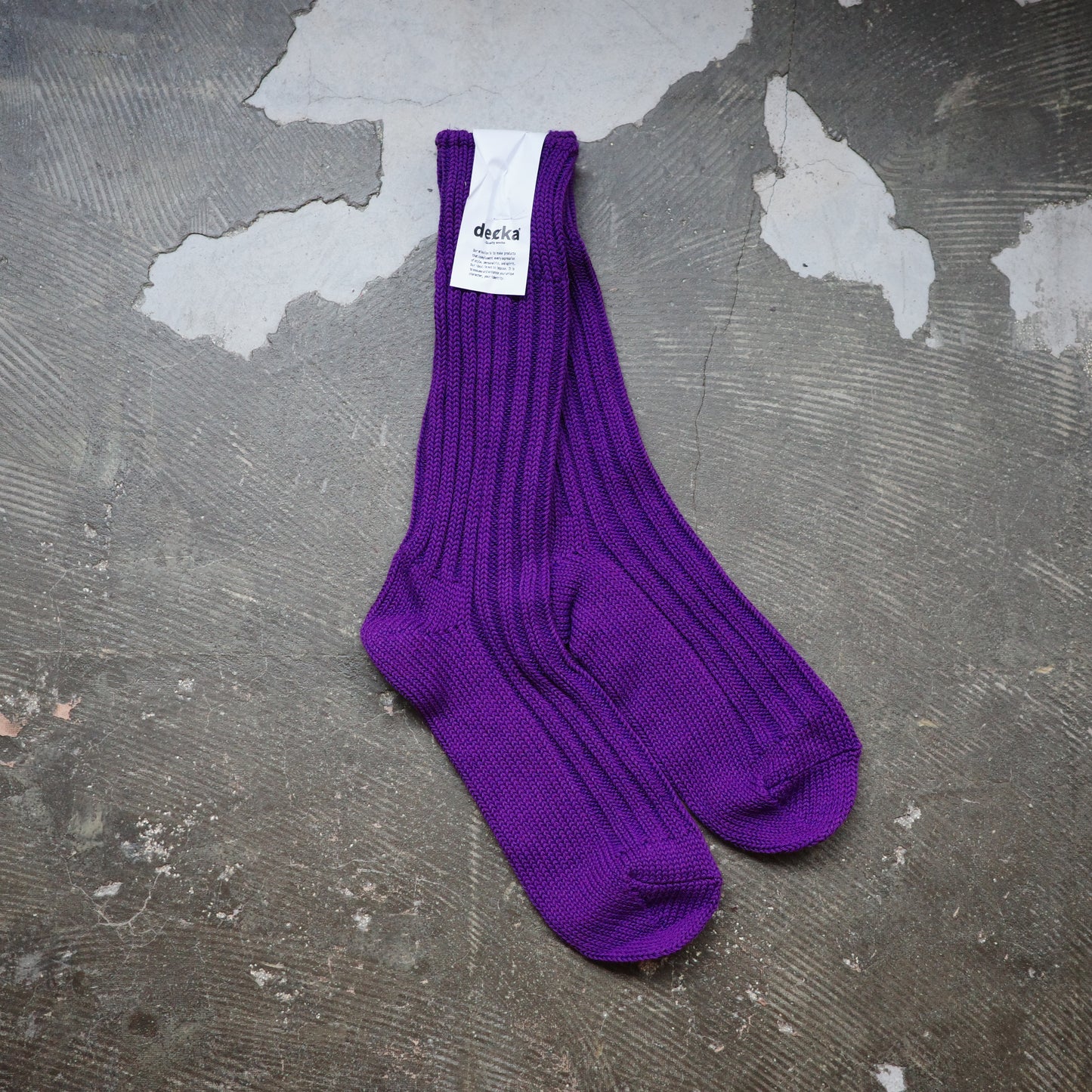 decka デカ  RIB SOCKS リブソックス カラーソックス　日本製　made in japan