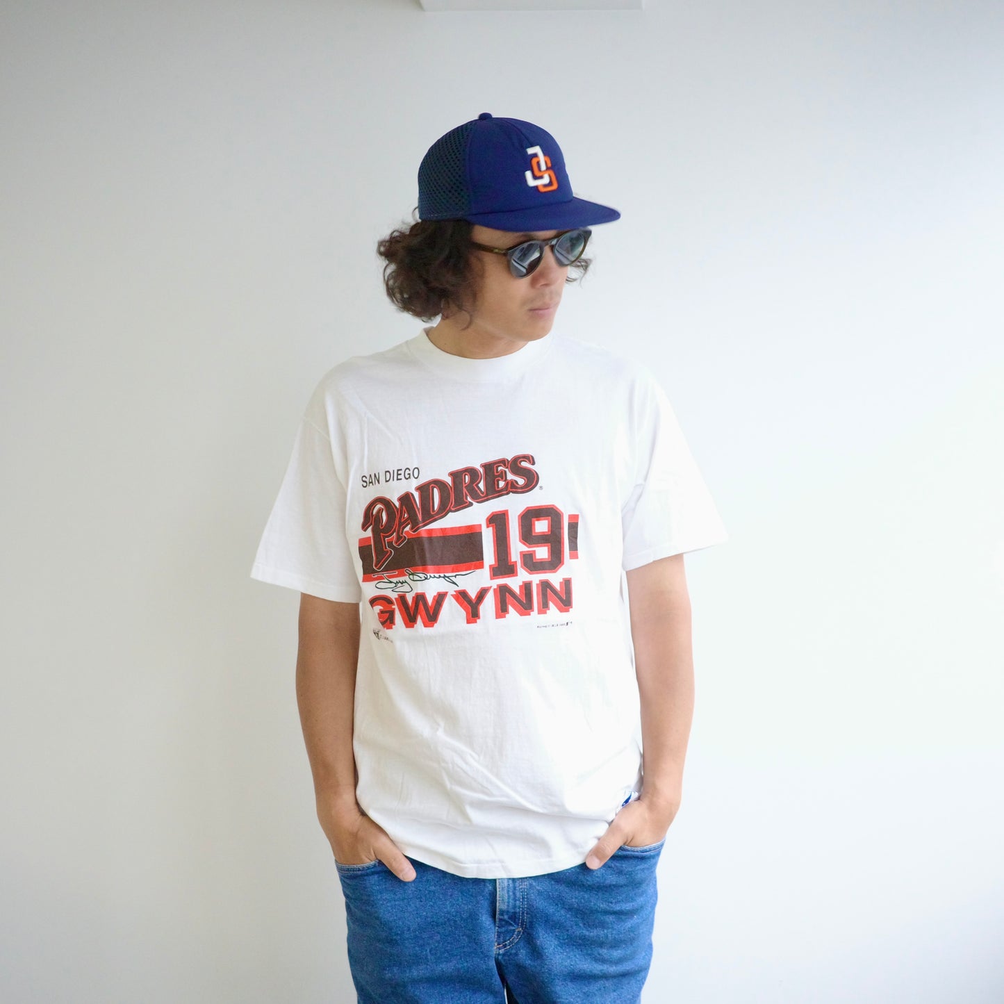 【vintage】SANDIEGO PADRES tonny gwynn 19 tee　MLB　