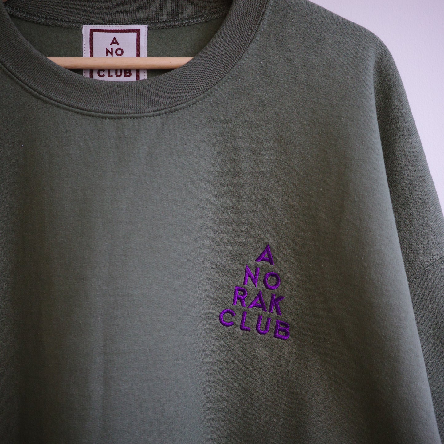 ANORAKCLUB アノラッククラブ  裏起毛 sweat クルーネック スウェット