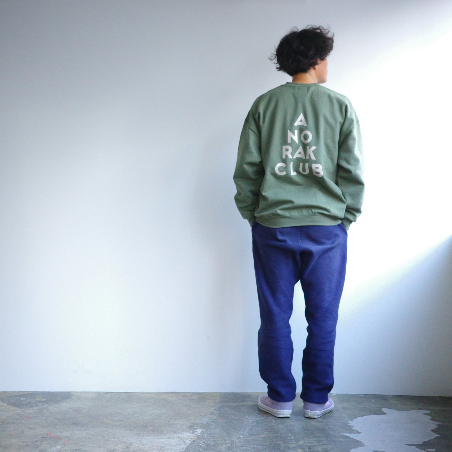 ANORAKCLUB アノラッククラブ  裏起毛 sweat クルーネック スウェット