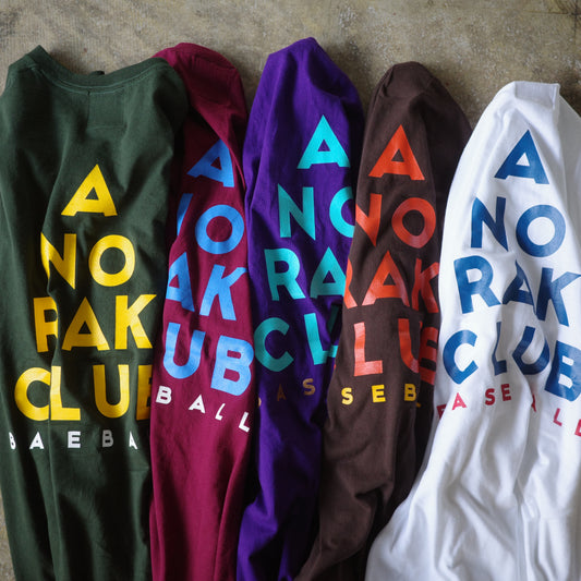 ANORAK  "BASEBALL" CLUB  tee ANORAK CLUB アノラック  ベースボール クラブ 野球