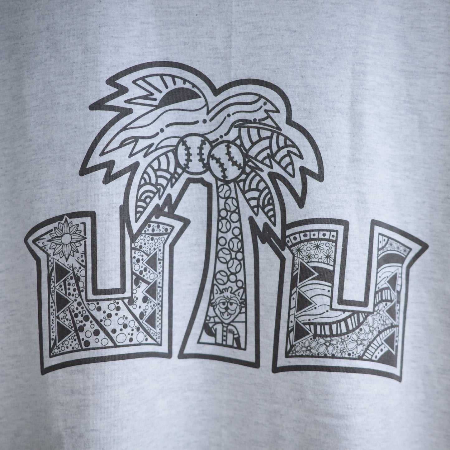 ULUNOA ウルノア " ulu baseball " × ANORAKCLUB cotton tee ulubaseball アノラッククラブ