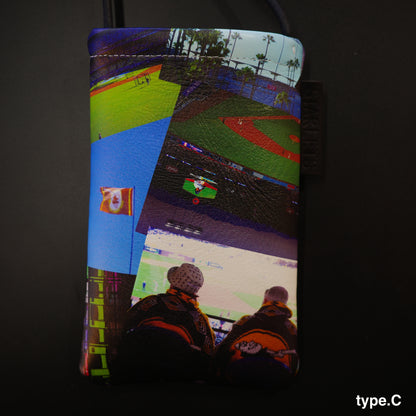 【FLiP限定別注】STARLETS / スターレッツ "California baseball" レザー スマホショルダー サコッシュ  本革　日本製