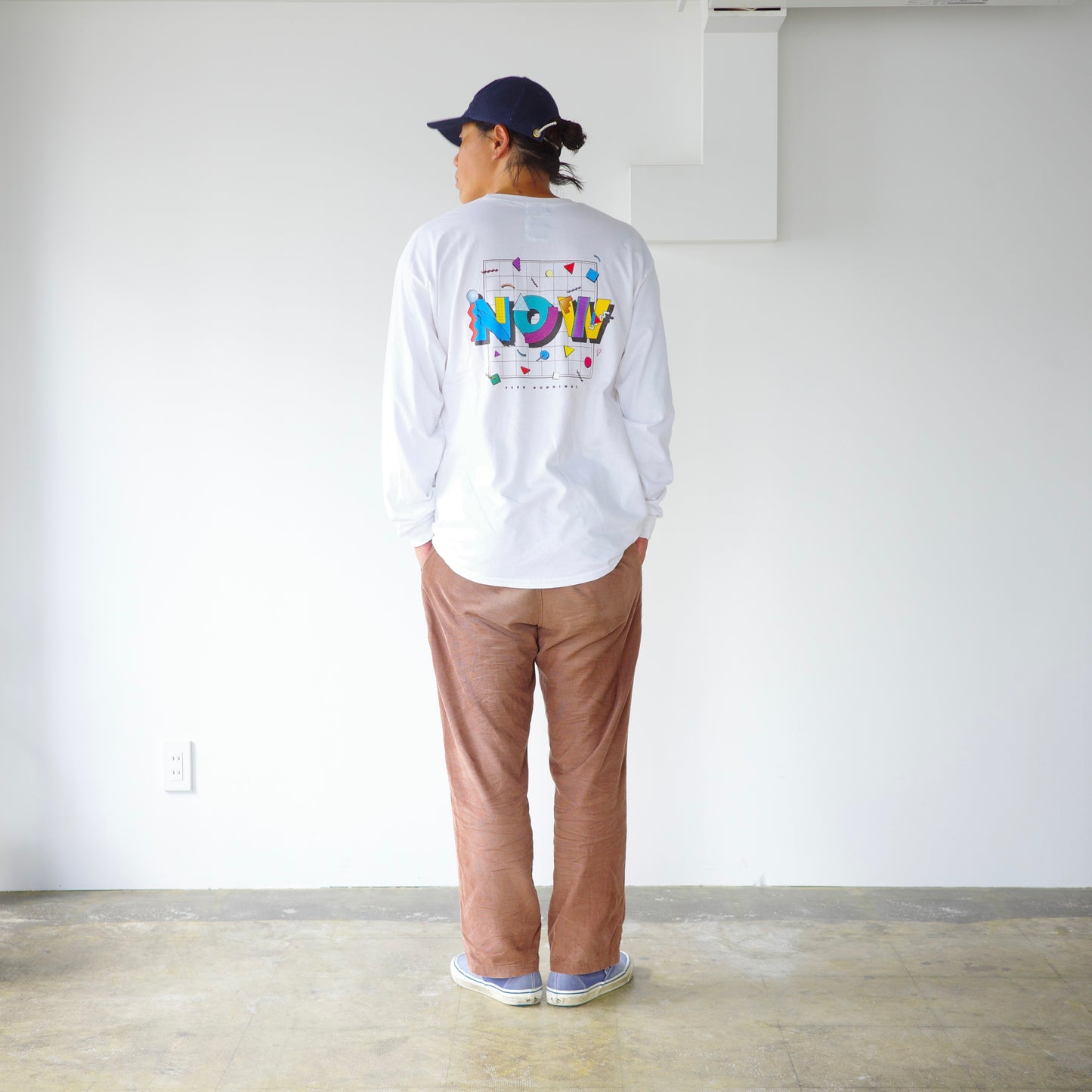 teen runnings "NOW" × ANORAKCLUB Long sleeve tee   saunacool サウナクール アノラッククラブ ロンT