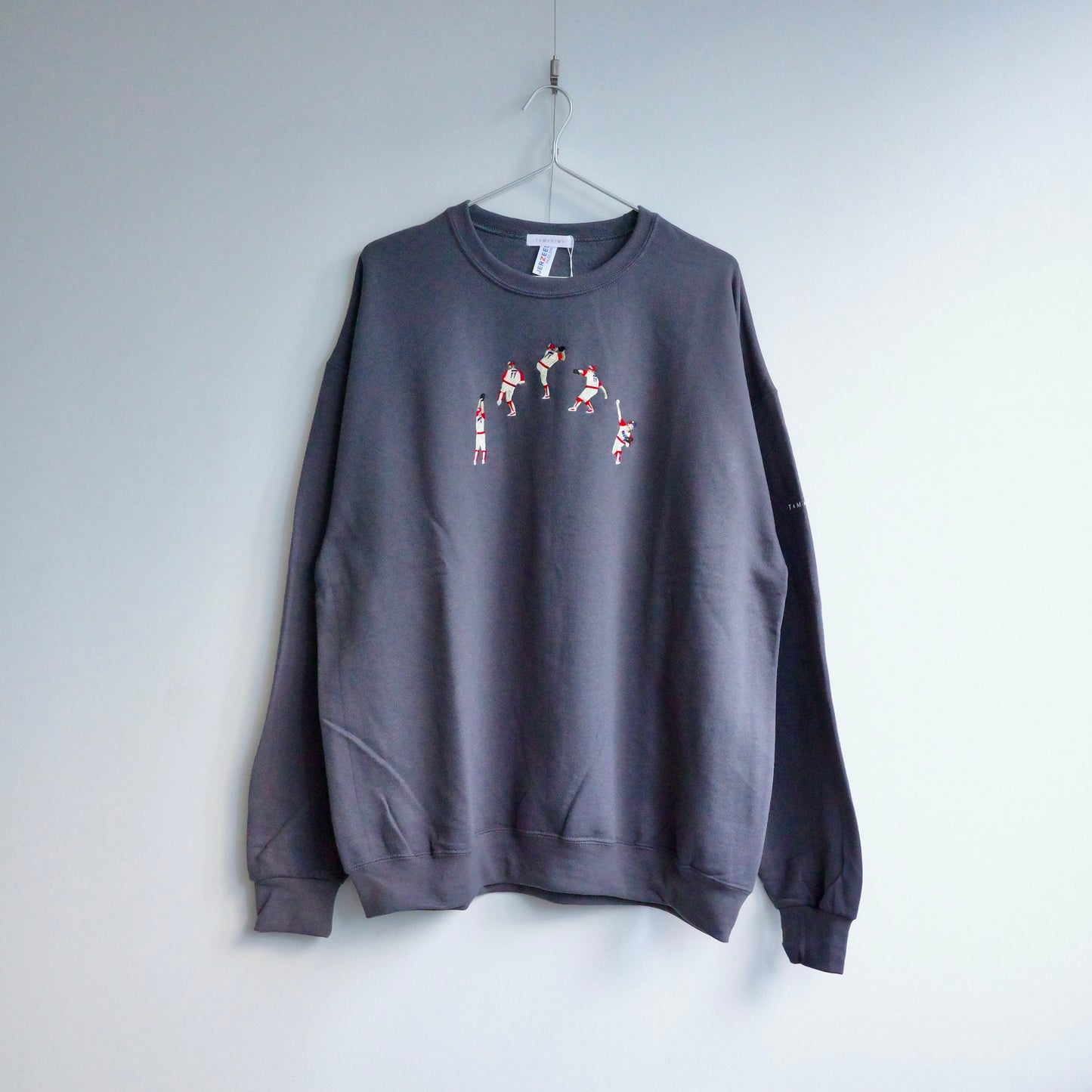 TAMANIWA "USA BASEBALL" sweatshirt with brushed lining
