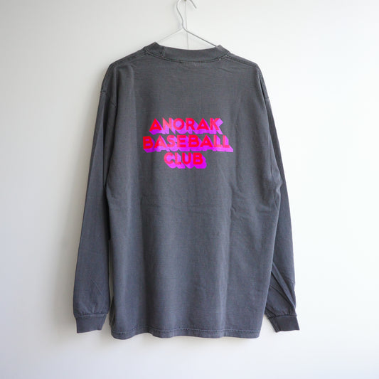 ANORAK "BASEBALL" CLUB アノラック クラブ  7.5oz Garment Dye L/S tee 長袖 ロンT