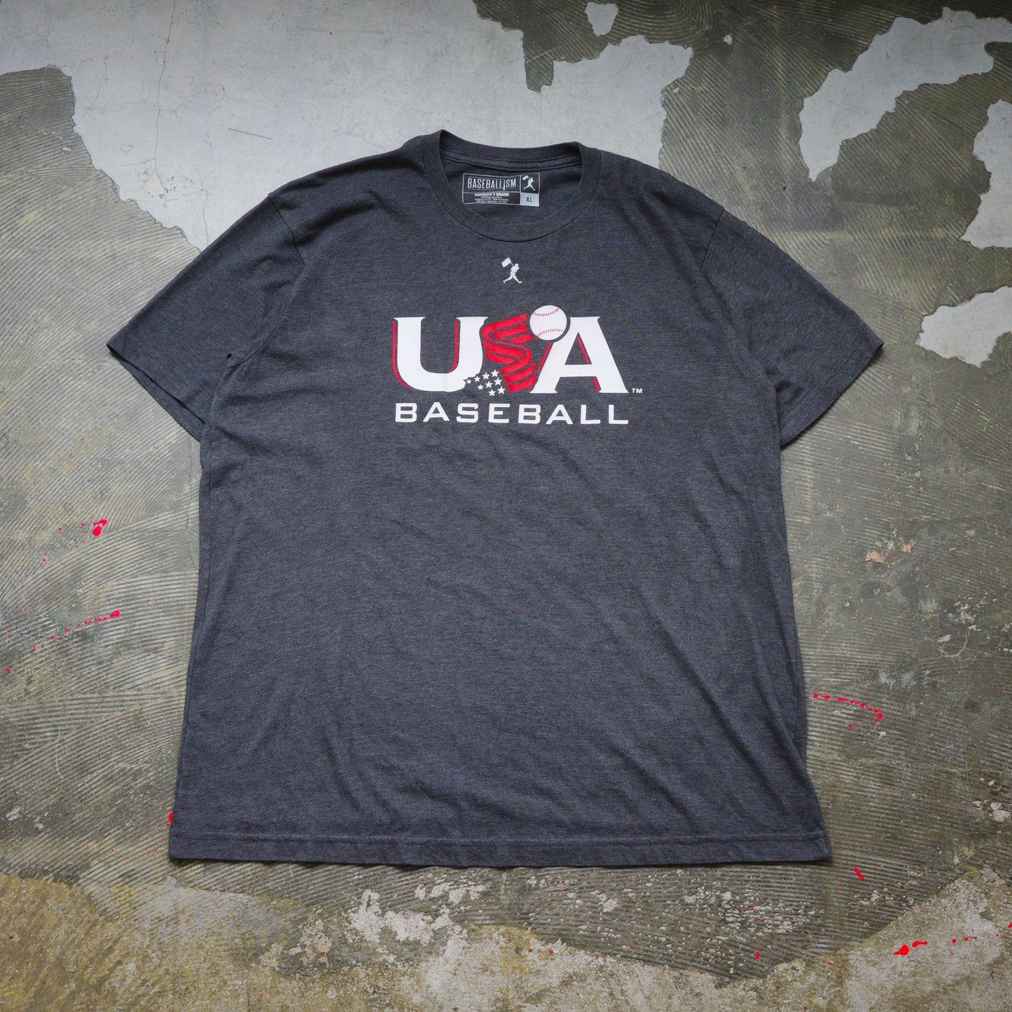【used】"USA" tee baseball アメリカ代表 野球