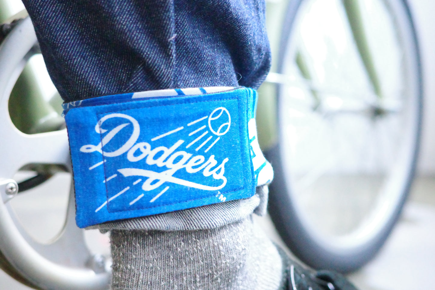 vintage fabric cycling ankle strap MLB dodgers padres diamondbacks