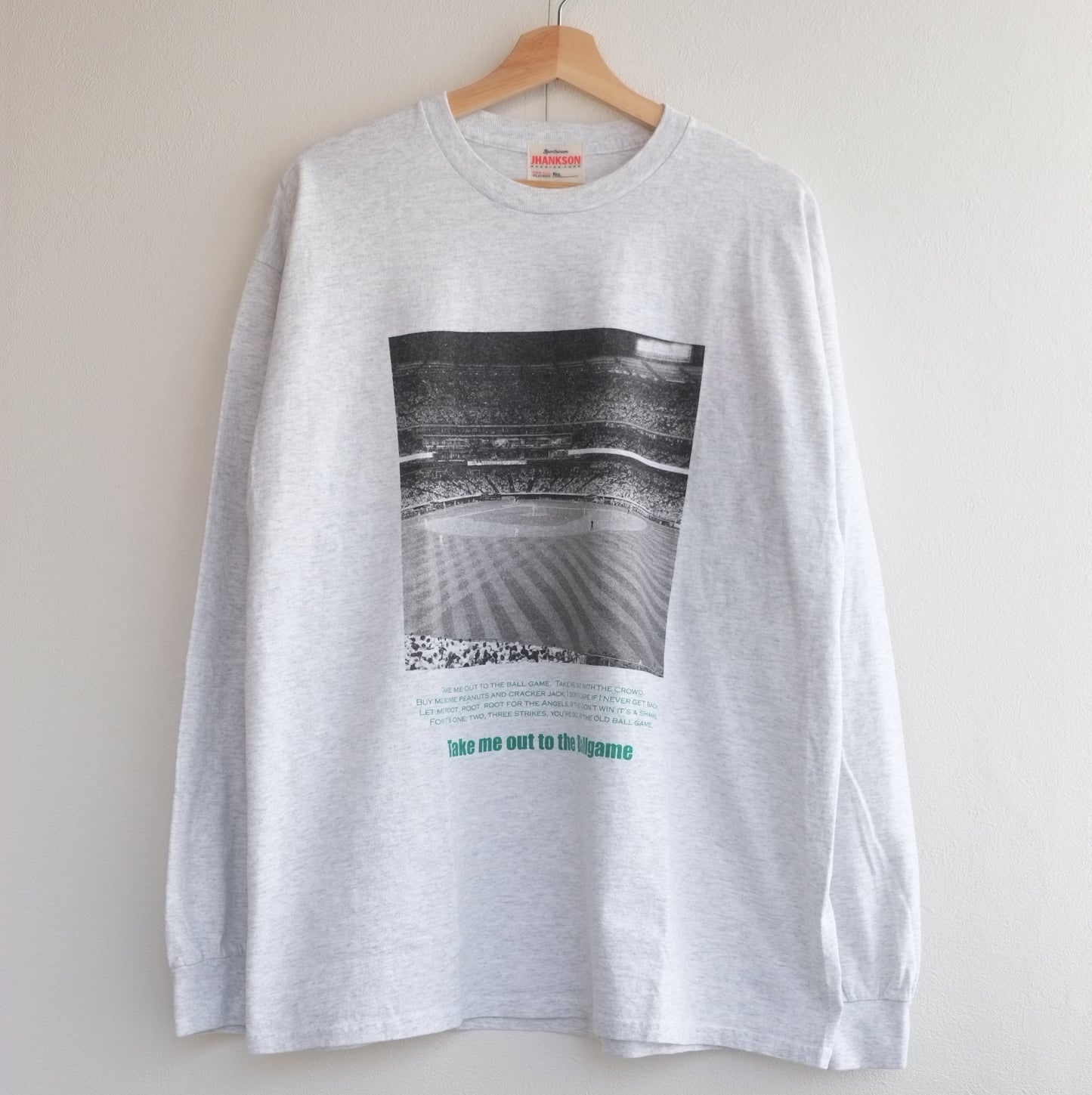 "take me out to the ballgame" photo longsleeve tee Tshirts  JHANKSON ジャンクソン